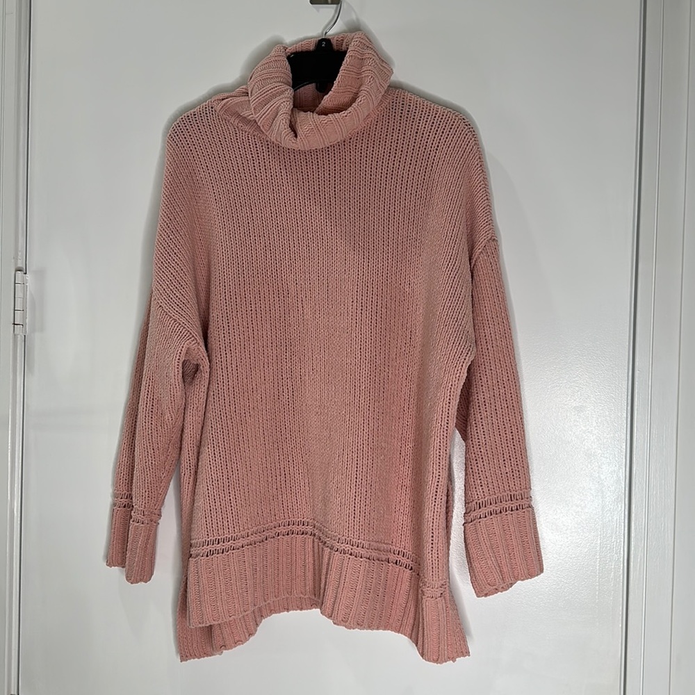 Pink cowl neck tunic